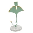 thumbnail image 3 of Hojas cónicas decorativas Candebros Tealight Oración Ve Mantel Candebro Candebros de estar, cena, mesa, inauguración de casa Ginkgo biloba verde, 3 of 8