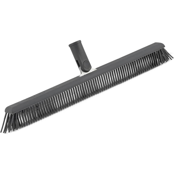 Superio Silicone Broom Head – Carpet Rake & Rubber Broom for Pet Hair on Carpet & Hardwood Floors, Slim Design for Floor Cleaning – Head Only
