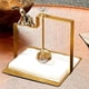 thumbnail image 3 of Soporte de Servilleta Plano de Metal con Bola de Cristal de Lujo Ligera Dispensador de Papel de Seda Rústico para Mesa de Encimera de Cocina, 3 of 5