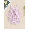 thumbnail image 6 of Aojekbee Baby Girls Summer Shorts Sets Sleeveless Daisy Print Bow Cami Tops PP Shorts Sets, 6 of 10