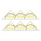 thumbnail image 5 of Juego de 6 transportadores cuadrados con mango, herramienta de medición geométrica, regla triangular transparente para escuela, el hogar, el aula,, 5 of 9