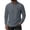 Gray, variant on Men's Half Zip Textured Pullover Long Sleeve Mock Neck Casual Top with Elbow Patch Detail for Fall Winter Daily Wear