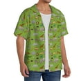 thumbnail image 2 of Vsdgher African Animals 1 Men's Cuban Shirt, Hawaiian Shirts, Business Casual Button Down Shirts, Short Sleeve Shirt-4X-Large, 2 of 5