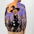 thumbnail image 5 of Awdenio Men's Clothing Long Sleeve Cute Halloween Shirts Print Casual Vintage Classic Golf Shirt, 5 of 7