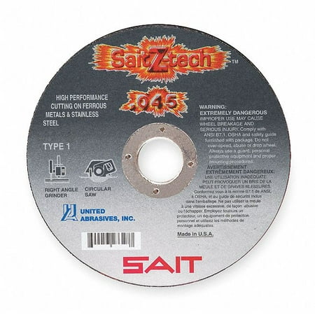 

United Abrasives/Sait CutOff Wheel Z-Tech 6 x.045 x7/8 23327