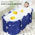 thumbnail image 4 of ziertyon Foldable Bathtub, 47"Soaking Bathing Tub for Adults,Freestanding Surround Collapsible Bathtub for Hot Bath Ice Bath, 4 of 8