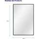 thumbnail image 2 of Espejo Rectangular de Pared Bluelander con Marco de Aluminio, Negro, 2 of 5