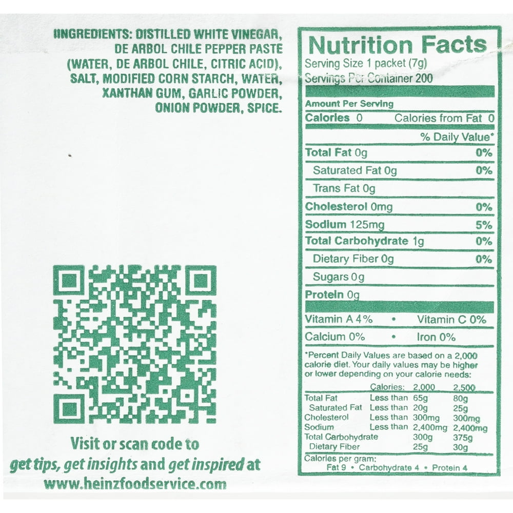 SALSA DEL SOL Single Serve Original Hot Sauce, 7gr. Packets (Pack of