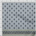 thumbnail image 1 of Soimoi Moss Georgette Fabric Stripe,Leaves & Floral Panel Decor Fabric Printed Yard 42 Inch Wide, 1 of 2