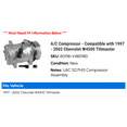thumbnail image 2 of A/C Compressor - Compatible with 1997 - 2002 Chevy W4500 Tiltmaster 1998 1999 2000 2001, 2 of 2