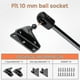 thumbnail image 5 of 10mm Ball Stud Mounting Brackets 2pcs L-type And 2pcs Flat-type With 16pcs Screws For Gas Spring Gas Struts Gas Shock Lift-o-mat, Black-Good, 5 of 5
