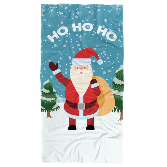 Ho Ho Ho Beach Towel, 30"x60", Beach Towel