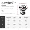 thumbnail image 4 of KLL Cute Cartoon Polar Bear Print Men's Shirt Short Sleeve Button Down Summer Cuba Beach Shirts- 3X-Large, 4 of 5