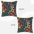 thumbnail image 3 of Kll Berries And Flowers Decorative Throw Pillow Covers Velvet Soft For Couch Sofa Bedroom Living Room Outdoor -20"X20", 3 of 8