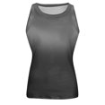 thumbnail image 4 of Womens Tank Tops High Neck Sleeveless Ribbed Tank Casual Basic Thick Strap Slim Fitted Racerback Shirts 2026 Gray XL, 4 of 5