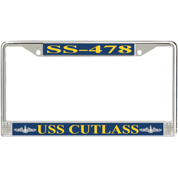 USS Cutlass SS-478 License Plate Frame