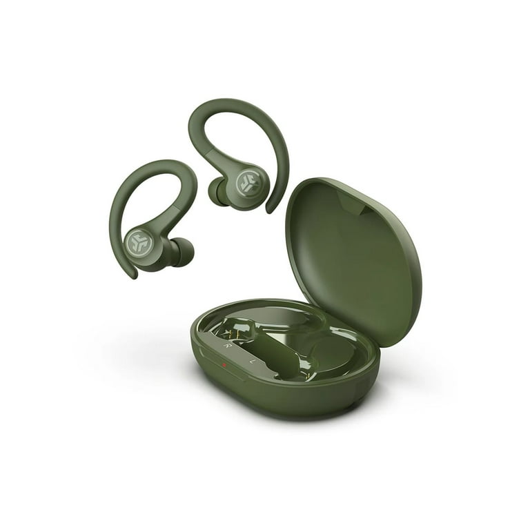 JLab Go Air Sport Bluetooth Earbuds True Wireless with Bass Boost Charging Case Green Walmart