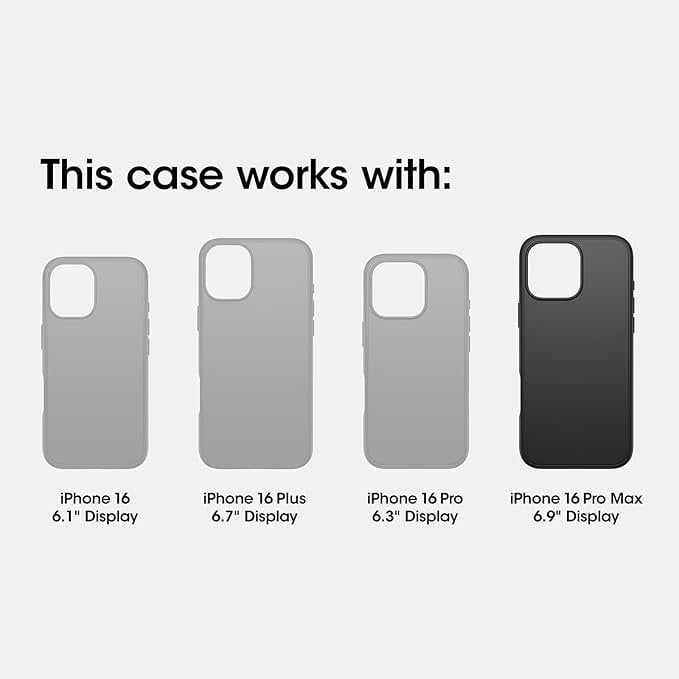 OtterBox iPhone 16 Pro Max Only - Symmetry+ Series Clear Case - Clear - with Camera Control - Snaps to MagSafe - Ultra-Sleek - Raised Edges Protect Camera & Screen - Non-Retail Packaging