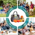thumbnail image 6 of Small Cooler Bag Lunch Bag Portable Meal Bag Work Meal Bag Outdoor Meal Bag Travel Meal Bag Picnic Meal Bag Going Out Meal Bag Pretty Flower World, 6 of 6