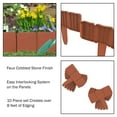 Plastic Garden Edging StoneLook YPF5 BorderDecorative Flower Bed