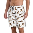 thumbnail image 2 of Balery German Shepherd Dog Traje de Baño Estilo Hawaiano para Hombre, Shorts de Secado Rápido con Bolsillos-Small, 2 of 6