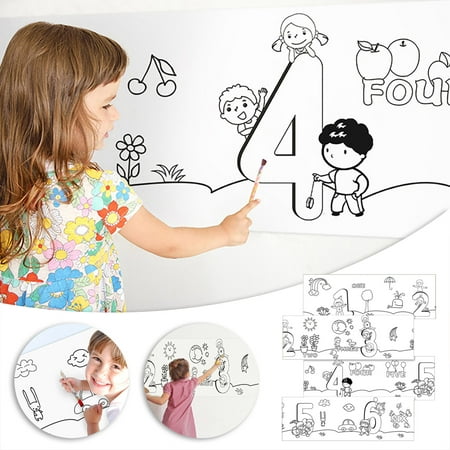 Rouleau de dessin pour enfants Rouleau de papier à colorier pour enfants,  rouleau de papier de dessin de bricolage peinture de dessin de couleur  papier de remplissage