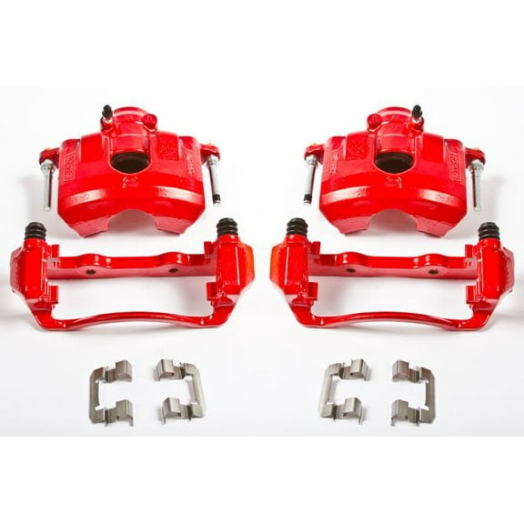 Power Stop S5068 Red Powder-Coated Performance Calipers -Front