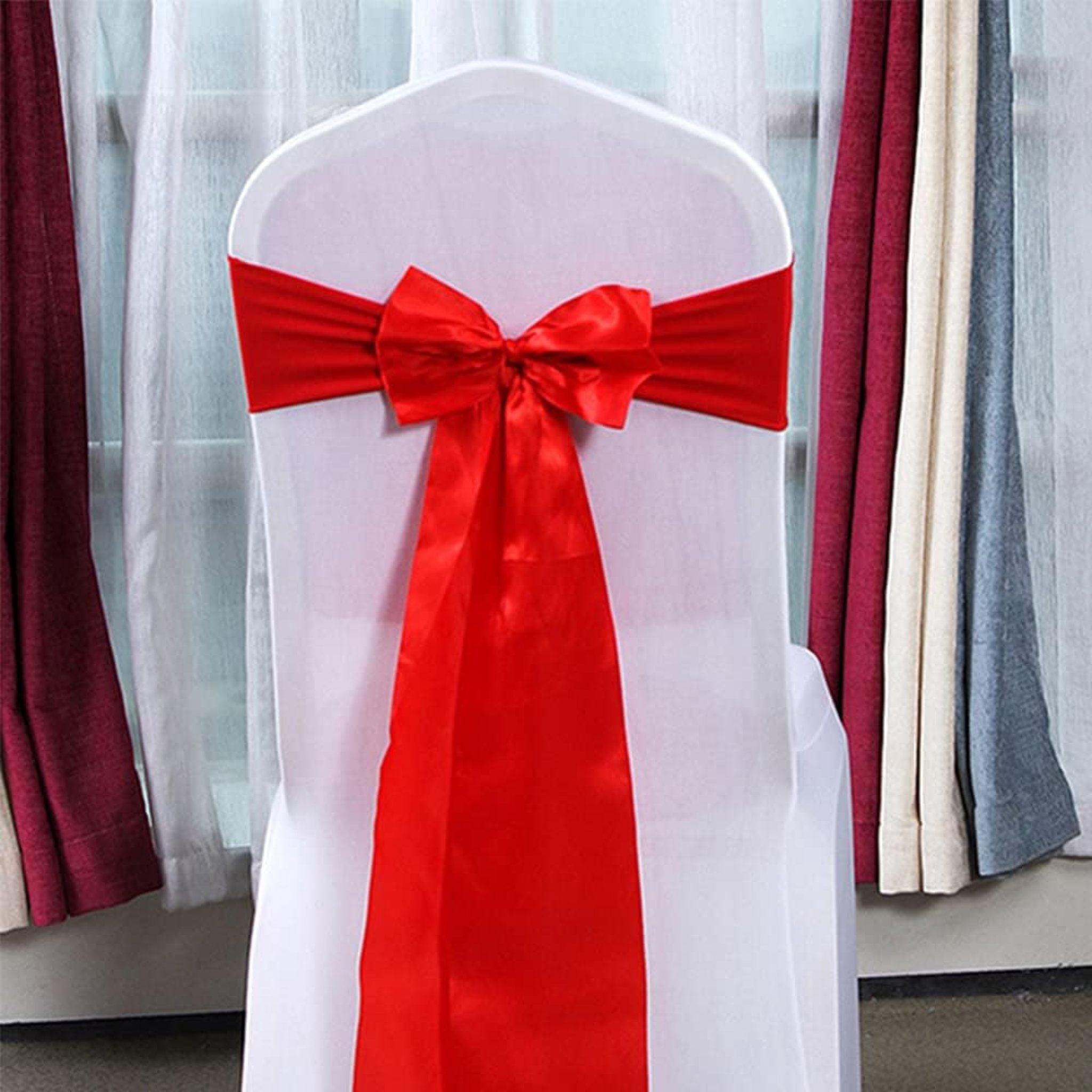 15cm x 20M red ribbon wide gift ribbon large bow satin ribbon for car bow large opening ceremony bows roof and outdoor decoration party decoration chair wedding Valentine's Day