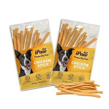 iPaw Dog Treats for Puppy Training ,Chicken Stick 2 Packs