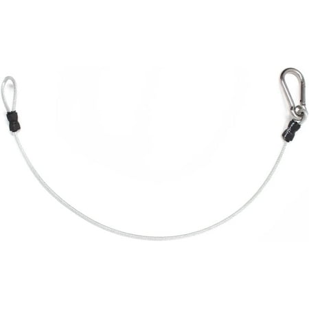 Seaworx Stainless Steel Trolling Safety Leash 2 ft - Fishing Rod Holders - Reliable Kayak Accessories and Paddle Board Tether
