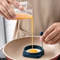 thumbnail image 5 of Food Grade Silicone Egg Rings, Non-Stick Mold for Fried Eggs & Poachers, Dishwasher Safe Cookware, 5 of 7