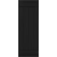 thumbnail image 5 of Ekena Millwork 21 1/2"W x 40"H True Fit PVC Four Board Joined Board-n-Batten Shutters, Black (Per Pair - Hardware Not Included), 5 of 9