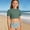 Army Green, variant on YANGXINX Girls 2 Piece Swimsuits Summer Hawaiian Floral Print High Waisted Cropped Tankini Top and Bottom Sporty Swimwear swim suits for girl 2026