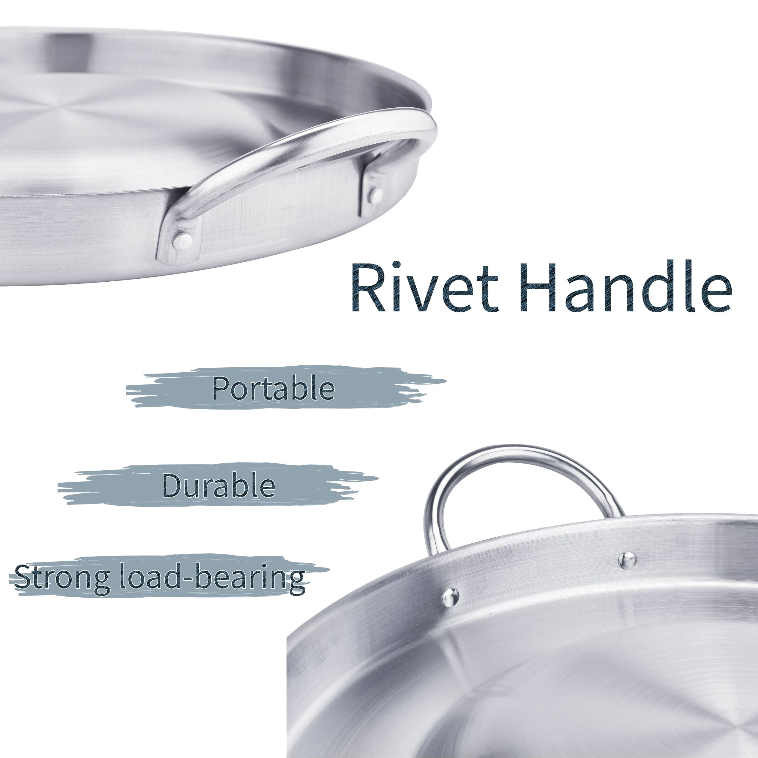 ARC USA CM54 Stainless Steel Convex Comal Cazo Griddle Fryer Cookware Mexican Tortillas Wok 21.25"