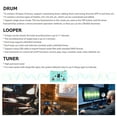 thumbnail image 3 of M-VAVE LOST TEMPO Effect Pedal Drum & Looper Effector Mini 2-in-1 Looper & Drum Machine Double Footswitch Looper Pedal Looper Guitar Pedal 30 Drums & 4 Loops High Precision Tuner, 3 of 9