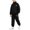 Black#back to school outfit#20, variant on oelaio Boys Sweatsuit Set Fall Winter Tracksuits 2 Piece Zip Up Hoodie and Jogger Sweatpants Youth Kids Activewear Sets with Pockets Gray 9-10 Years