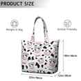 thumbnail image 5 of Buffalo Travel Tote Bag, Cow Lovers Rustic Print Weekender Duffel, Farm Pattern Lightweight Multipurpose Carry-on for Short Trips and Travel, 5 of 5