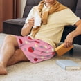 thumbnail image 3 of Wukai Strawberry and Ladybugs Men’s Short Pajama Pants With Pockets Soft Sleep Pj Shorts for Men-X-Large, 3 of 6