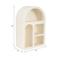 thumbnail image 7 of Sagebrook Home White 24" Arch Rough Finish MDF Wall Shelf – Transform Your Space with Elegant Wall Storage and Home Decor, 7 of 7