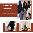 thumbnail image 2 of Bolso de compras de hombro con estampado de seda para mujer a la moda, bolso de mano con cadena de perlas Likrtyny Para estrenar, 2 of 9