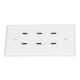 thumbnail image 1 of USB Receptacle Outlet, Material ABS De Outlet USB Material ABS De 6 Puertos Aplicabilidad Fácil De Instalar Tipo C Para El Hogar Para Negocios Para La Oficina, 1 of 7