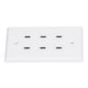 thumbnail image 4 of Outlet de receptáculo USB, Enchufe de Salida USB Material ABS APARIENCIA BLANCA FÁCIL DE INSTALAR TUPO C Para El Hogar para Negocios para la Oficina, 4 of 7