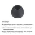 thumbnail image 4 of Uxcell Replacement Silicone Ear Tips Earbuds Bud Earbuds Tips Black Middle, 4 of 5