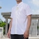 thumbnail image 4 of Camisa Elvqul Hombre Manga Corta Blanco Abotonada Solapa Casuales sin Estampado Con Bolsillos, 4 of 4