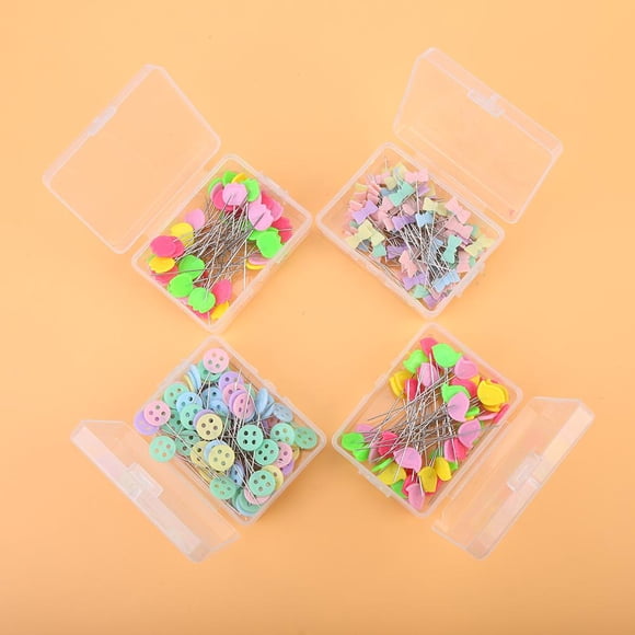 Sonew Épingles de Tête de Bouton Fleur, 300 Pcs Épingles de Tête de Bouton Fleur Bricolage Outil de Courtepointe Accessoires de Couture, Aiguilles à Coudre à la Main