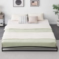 thumbnail image 1 of Low-profile 6-pulgada metal platform king marco de cama. heavy-duty design no box spring required. mattress foundation con steel slats support, 1 of 5