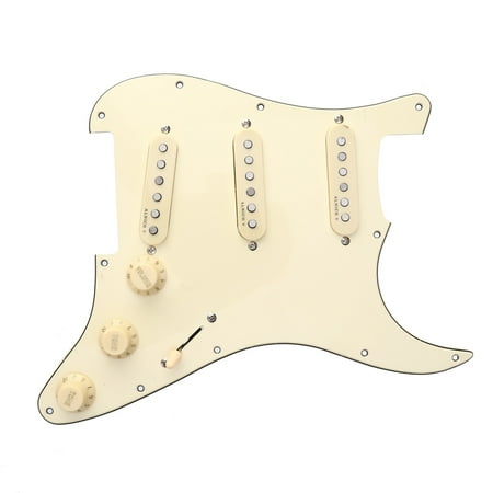 Fender Loaded Pickguard - Prewired Pickguard Schrauben Set Commemorative Model Classical Prewired Loaded SSS Pickguard alnico V pickups in 60s for Fender ST