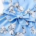 thumbnail image 5 of Ydojg Cute Bodysuits for Baby Infant Toddler Girl Clothes Shorts Sleeve Floral Romper Jumpsuit Cute Girl Clothes Blue 12-18 Months, 5 of 6