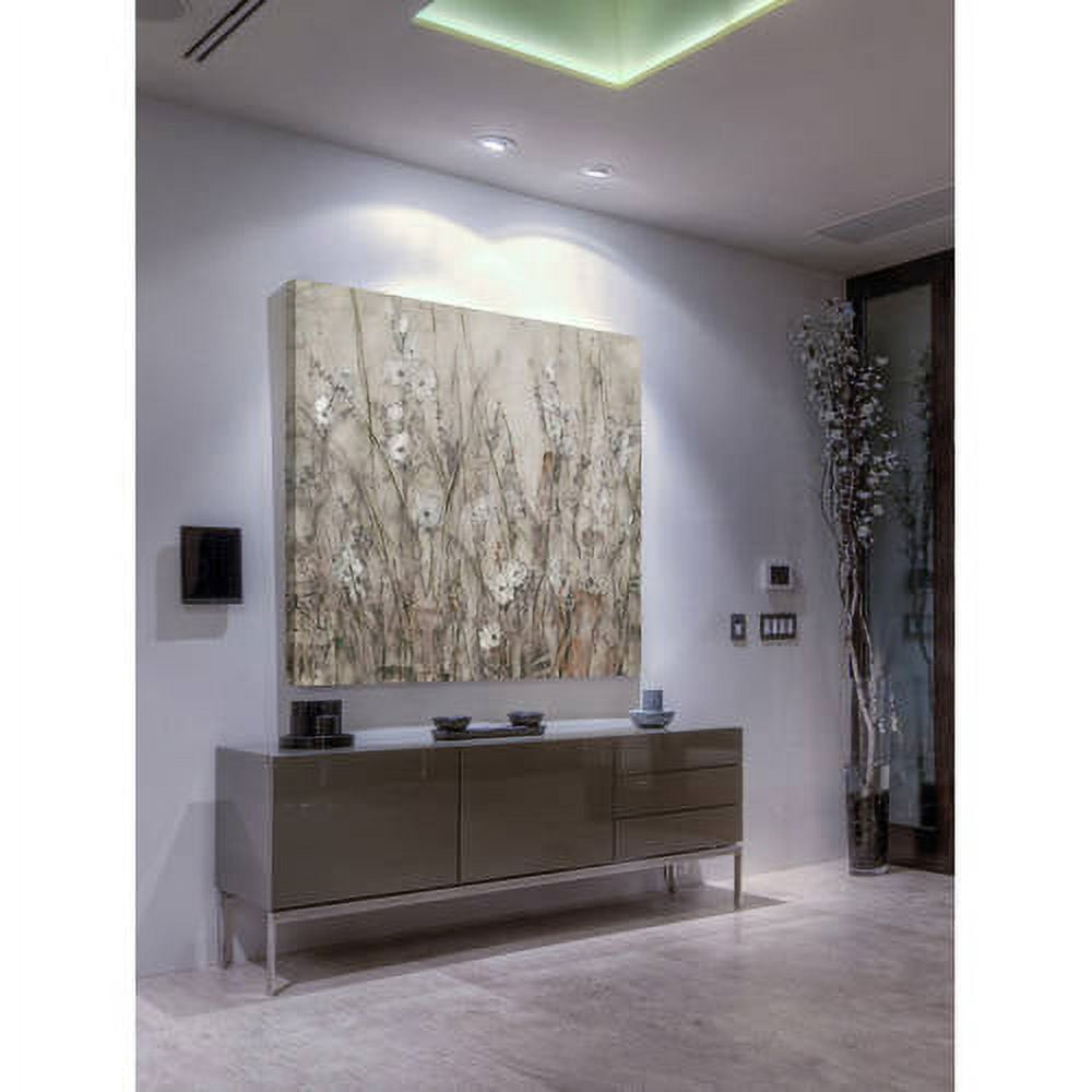 Marmont Hill "Tiny White Blooms" Painting Print on Wrapped Canvas