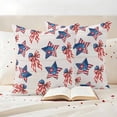 thumbnail image 3 of Outdoor Pillow Covers 4th of July Stripes and Stars Bow Waterproof Pillow Cases 24x24 Set of 2, Vintage Independence Day Throw Pillow Cover Pillowcase for Patio Balcony Couch Garden, 3 of 9